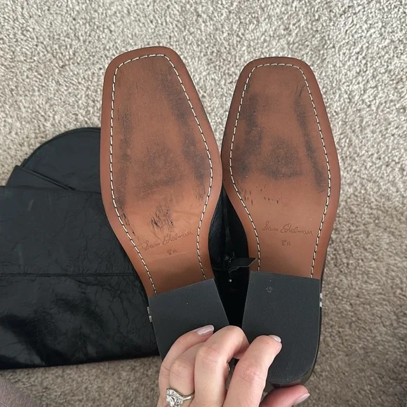 Sam Edelman Women's Britten Western Square Toe Boot Black Women’s Size 8.5 - Picture 8 of 9